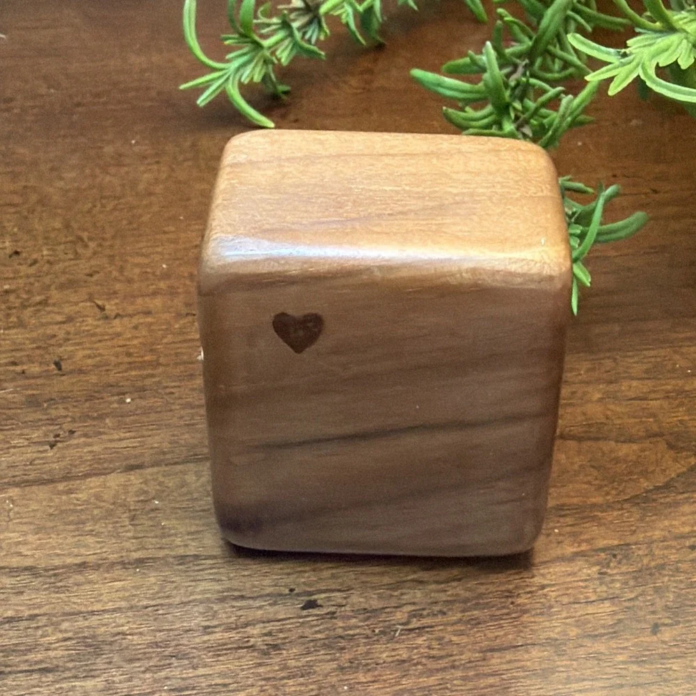 Vintage Wooden Trinket Box Sliding Lid Inlay Design Small Jewelry Stash Holder